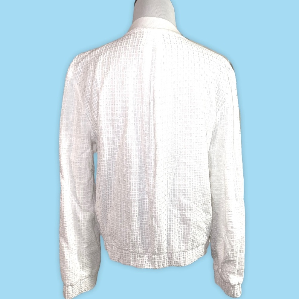 1. State jacket, NWT eyelet bomber jacket ‘at leisure’ in ‘cloud’ size large - Picture 5 of 8
